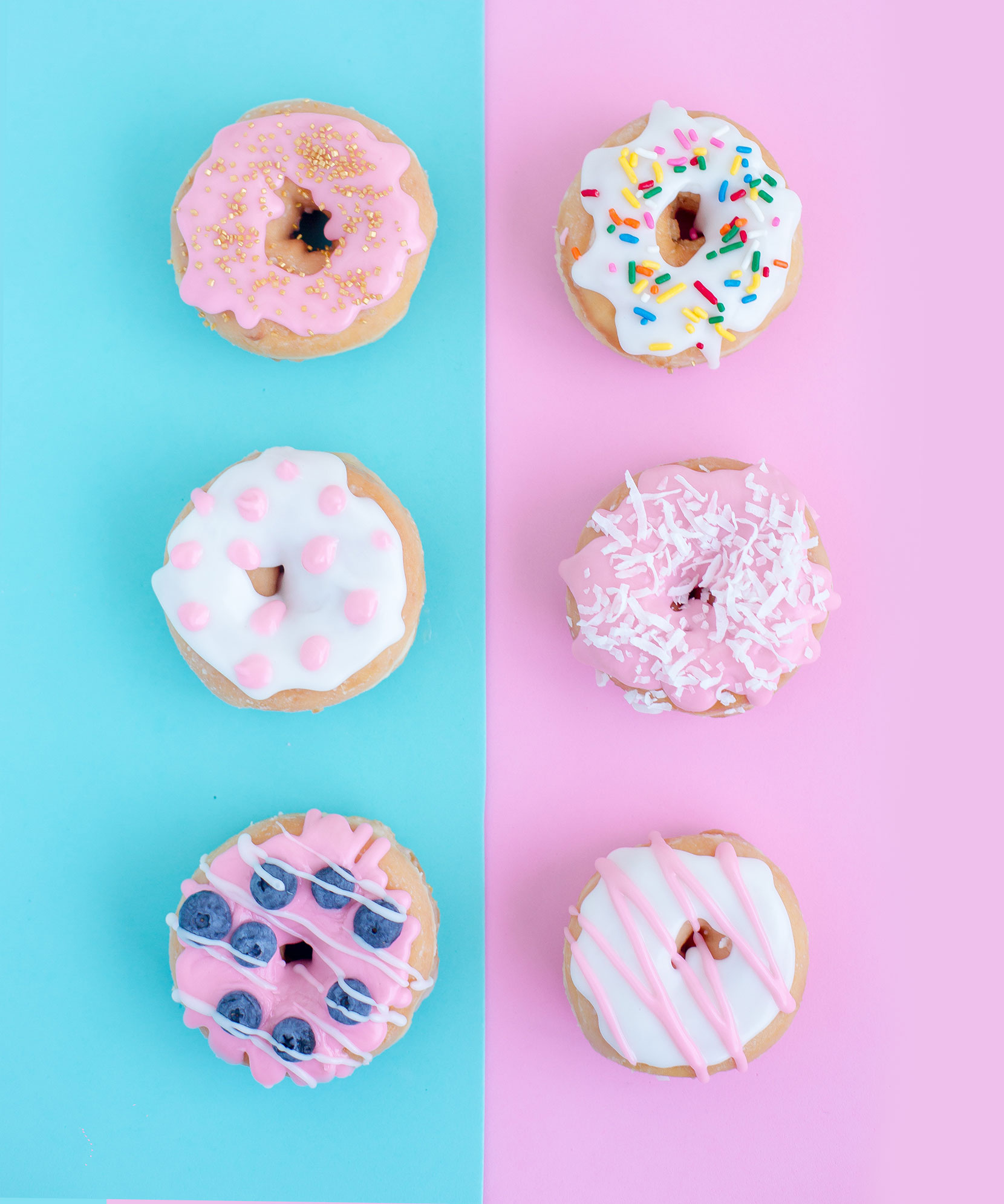 Colors in doughnuts